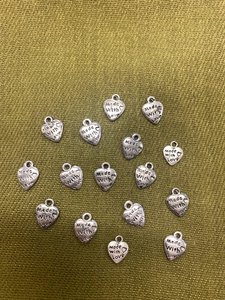 Made with Love Heart Charms - Village Beads