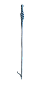 Basket Handle Poker with Pommel and Barb