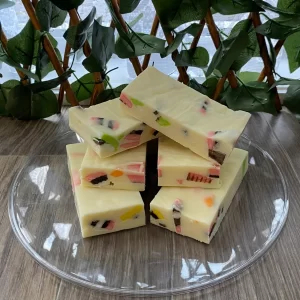 Vegan/DF fudge – Raspberry