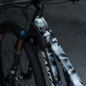 Accessories Frame Protection: DYEDBRO FRAME PROTECTION CAMO BLACK GLOSS