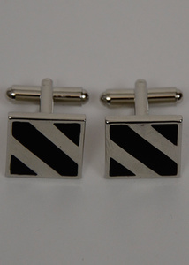 Zebra stripe cuff links