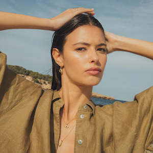 Agape: Lysia Crystal Earrings by Agapée