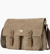 Bags: Classic Satchel Bag - Khaki - Troop
