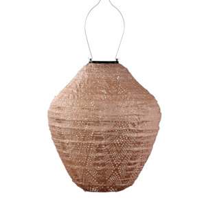 Lumiz Lantern Jar 30cm Pink Ikat