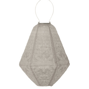 Lumiz Lantern Can 30cm Light Taupe Marrakesh