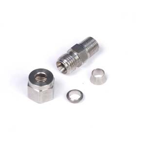 Electrical Parts And Accessories: Haltech 1/4" Stainless Compression Fitting Kit Thread: 1/8 NPT