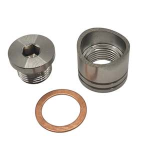 Vinny Fab: 02 Sensor Notched/ Heatsink - Stainless Steel