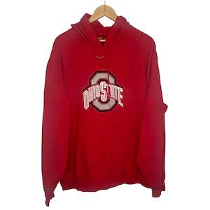 Crewnecks: Vintage Ohio State 'Center Swoosh' Nike Hoodie (XXL)