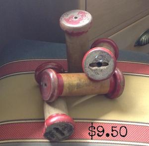 Vintage Wooden Silk Bobbin