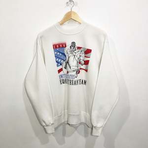 Vintage Hanes Sweatshirt 1996 United States Equestrian Team (M)