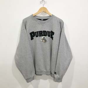 University: Vintage Starter Sweatshirt Purdue Uni (L/BIG)