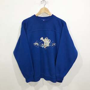 Womens Sweatshirt: Vintage Sweatshirt Flowers (W/L)