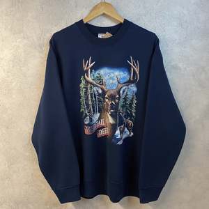 Vintage Sweatshirt Whitetail Deer (L)