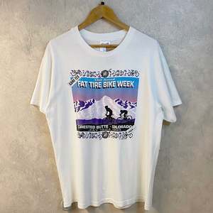 T Shirts: Vintage Hanes T-Shirt 1994 Fat Tire Bike Week (M-L)
