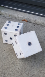 Vintagepickers Odds Ad Bobs: Vintagepickers Collectable Large Wooden Dice