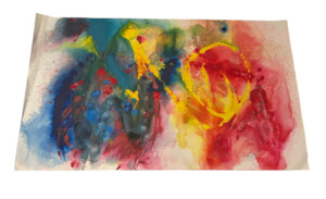 JILL HENRIOD ORIGINAL BEAUTIFUL COLOUR ABSTRACT SIGNED