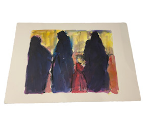 Art: JILL HENRIOD ORIGINAL CHURCH SERVICE SIGNED