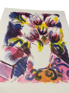 Art: JILL HENRIOD ORIGINAL PROTEA OBTUSIFOLIA UNSIGNED