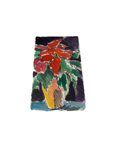 JILL HENRIOD ORIGINAL POTTED FLOWER UNSIGNED COLOUR