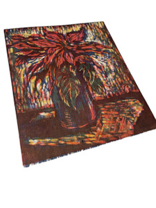 Art: JILL HENRIOD ORIGINAL ART POINSETTIA LIMITED 3/9 or 9/9