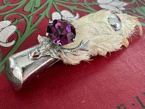 Vintage Scottish Grouse Foot Brooch