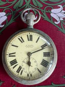Antique Pocket Watch A Kohn Auckland N.Z Swiss Made - Not Working