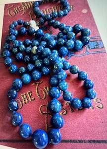 Costume Jewellery 1: Lapis Lazuli Necklace 52cm Length - WOW-