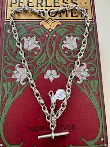 Antique Sterling Silver Pocket Watch Chain 35.29G