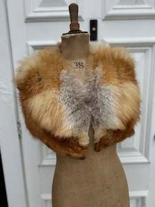 Stunning Antique Lewis Fur Fox Caramel Cape Size 8-10