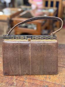 Bags Purse: Stunning Art Deco Hand Bag Beautiful Leather