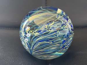 Glass: Stunning Paperweight Signed Unidentified Artist