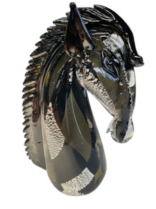 Glass: Murano Horse Gold Fleck Effect - Wow What A Cracker!