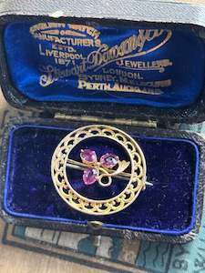 Brooches: 9ct Rose Gold Brooch – Elegant Heirloom Gift