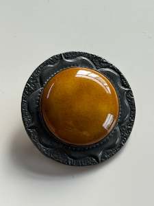 Arts & Crafts Pewter Brooch