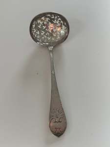Circa 1860 Birmingham Sterling Silver Sifter Spoon