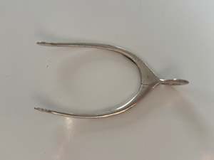 Wonderful Wishbone Sterling Silver Tea Tongs