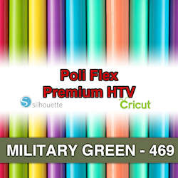 Poliflex Htv: Military Green 469 Poli Flex HTV Iron-on