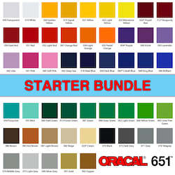 Oracal 651 Adhesive Vinyl: [30cm] Starter Bundle ORACAL 651 Adhesive Vinyl