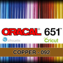 Oracal 651 Adhesive Vinyl: Copper 092 Adhesive Vinyl