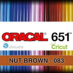 Oracal 651 Adhesive Vinyl: Nut Brown 083 Adhesive Vinyl