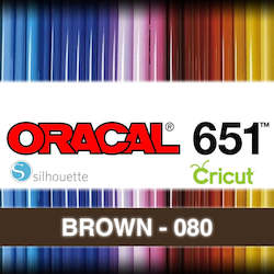 Oracal 651 Adhesive Vinyl: Brown 080 Adhesive Vinyl
