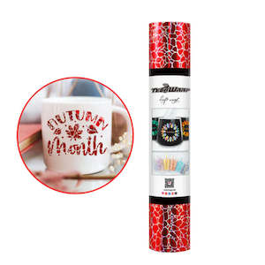 Products: Red Holographic Cobblestone Adhesive Vinyl