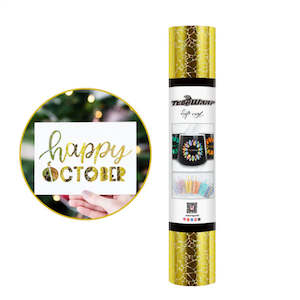 Products: Gold Holographic Cobblestone Adhesive Vinyl