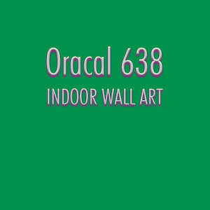 Oracal 638 Indoor: Light Green Indoor Vinyl
