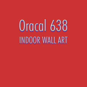 Oracal 638 Indoor: Red Indoor Vinyl