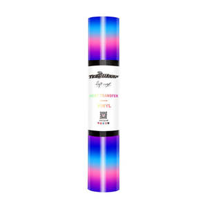 Starry Purple Rainbow Stripes HTV