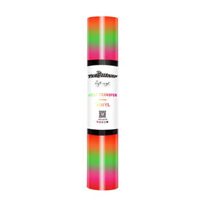 Lime Red Rainbow Stripes HTV