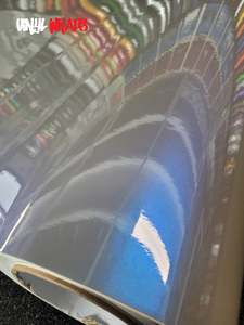 Premium Gloss Wrap: Premium Gloss Flip Grey Blue Vinyl Wrap