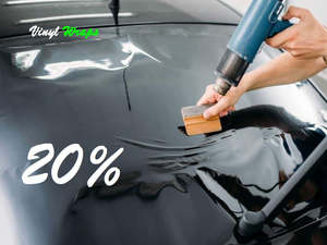 20% 75CM x 3M Black, Car Window Tint With Install Tools Included