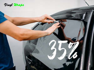 Vehicle Tint: 35% 50CM x 3M Black, Car Window Tint With Install Tools Included